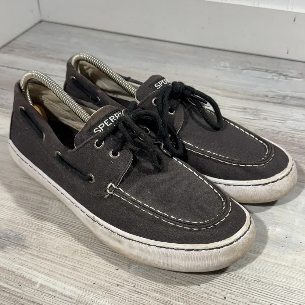 Sperry Top-Sider STS 15837 Casual Shoes for Men, Size 10.5 Black Good Condition